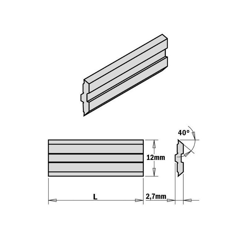 KS2.540.01 N&oacute;ż 540,0x12x2,7HSS 18% Centrofix, Centrostar, Quickfix komplet 2 szt. ITA TOOLS