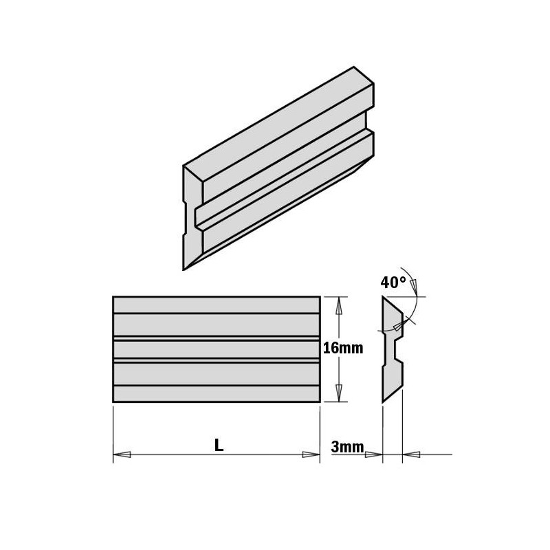 KS3.310.01 N&oacute;ż Centrolock 310,0x16,0x3,0 18% (T1) HSS komplet 2 szt. ITA TOOLS