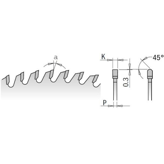 281.065.11M Piła tarcza HM D-260 F-30 Z-64 K-2,5/1,8 TCG CMT