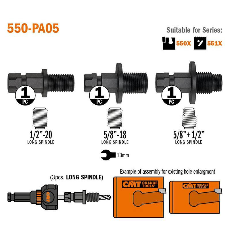 Zestaw adaptor&oacute;w do otowornic starego typu CMT 550-PA05