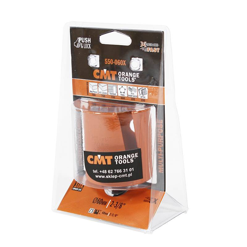 Otwornica uniwersalna 60mm max rpm Drewno,MDF/PCV/Cegła/Terakota CMT 550-060X