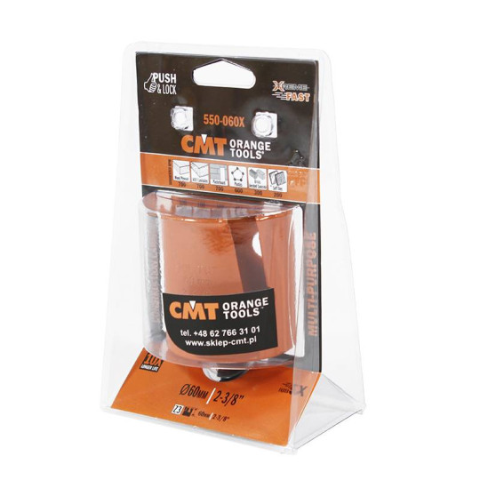 Otwornica uniwersalna 60mm max rpm Drewno,MDF/PCV/Cegła/Terakota CMT 550-060X