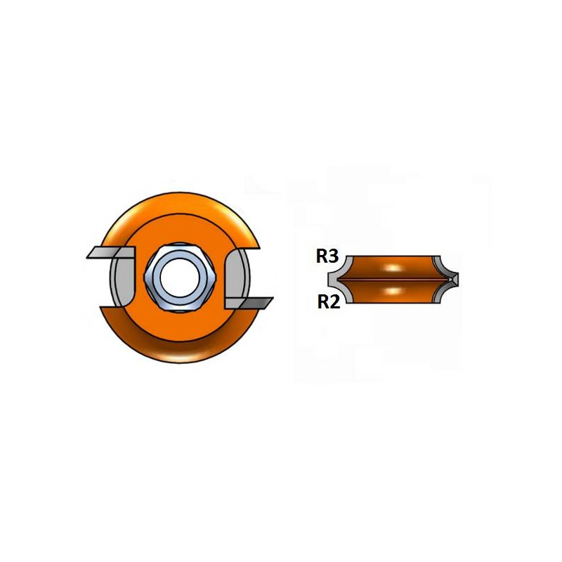 822.032.11 Ostrze do frezu 8 | 900.622 R3 R2 CMT 822.032.11 Ostrze do frezu 8 | 900.622 R3 R2 CMT