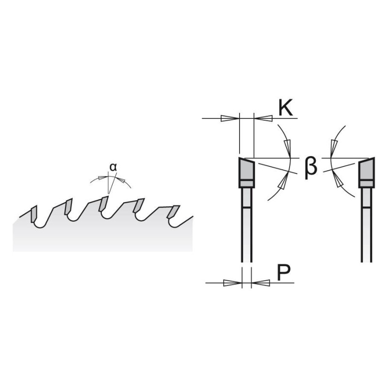 285.860.11M Piła tarcza HM D260 F30 Z60 K2,5/1,8 COMBI3 CHROME CMT
