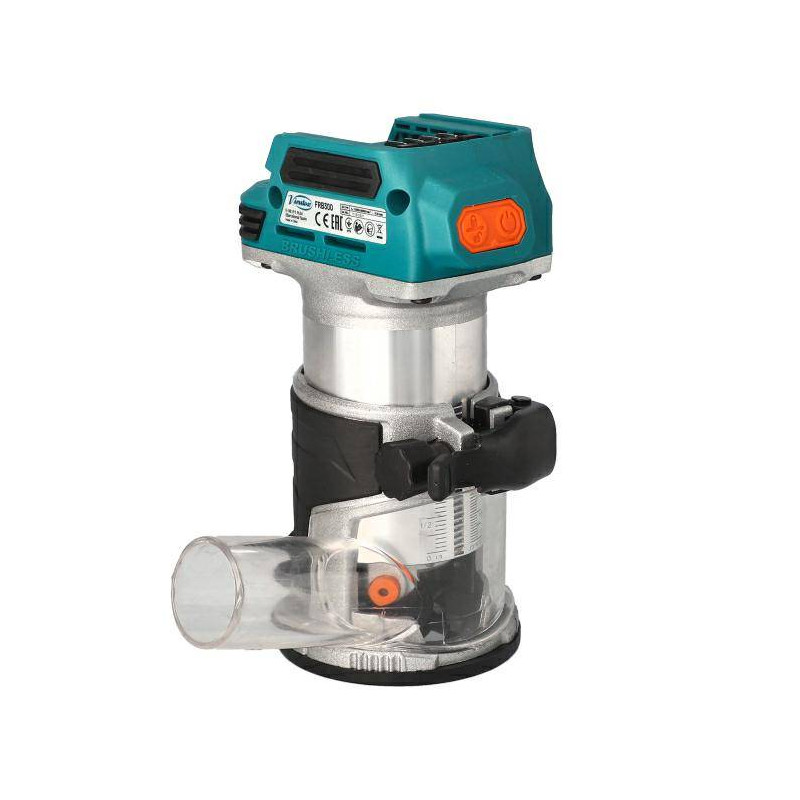FRB300 Frezarka akumlatorowa 20V silnik bezszczotkowy koszyk 6-8 mm bez akumlatora VIRUTEX