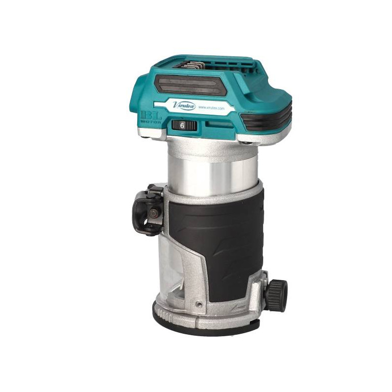 FRB300 Frezarka akumlatorowa 20V silnik bezszczotkowy koszyk 6-8 mm bez akumlatora VIRUTEX