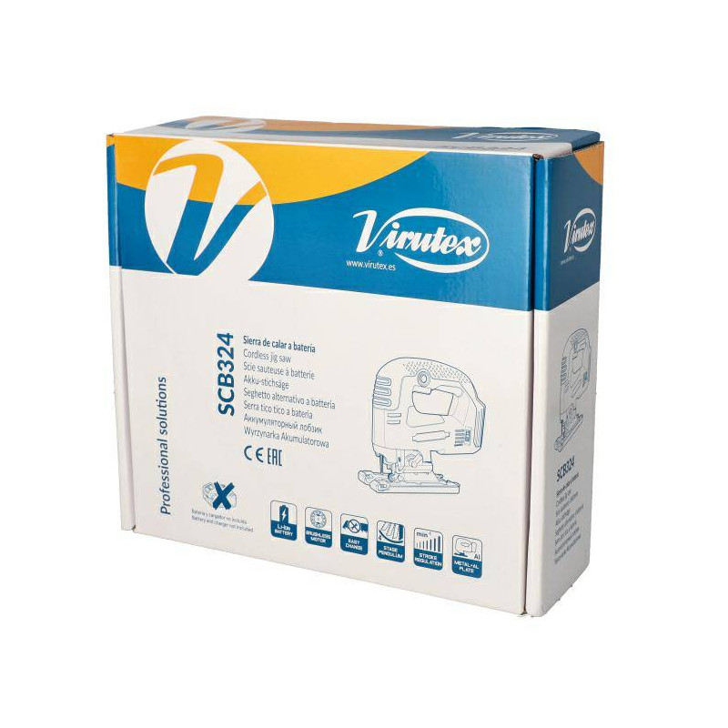 SCB324Y Wyrzynarka akumulatorowa 20V Silnik bezszczotkowy bez akumulatora VIRUTEX