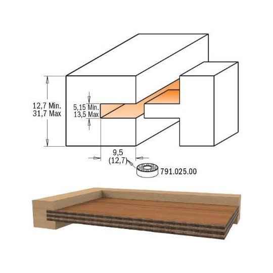 900.625.11 Zestaw frez&oacute;w S12 CMT