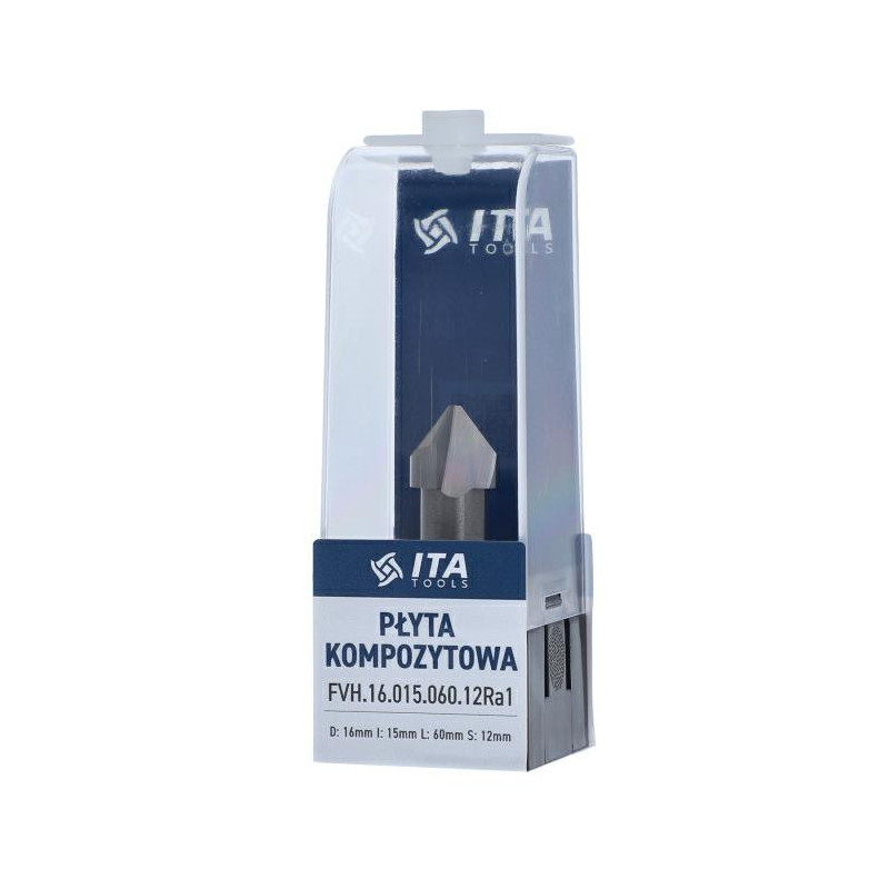 Frez VHM Z2 D:16 I:15 L:60 S:12 A:90&deg; RH alucobond ITA TOOLS FVH.16.015.060.12RaE