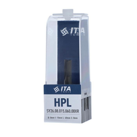 Frez VHM Z2 D:8 I:15 L:60 S:8 RH prosty rowek polerowany do pianki powłoka NaDia ITA TOOLS SY26.08.015.060.08XE Frez VHM Z2 D:8 I:15 L:60 S:8 RH prosty rowek polerowany do pianki powłoka NaDia ITA TOOLS SY26.08.015.060.08XE