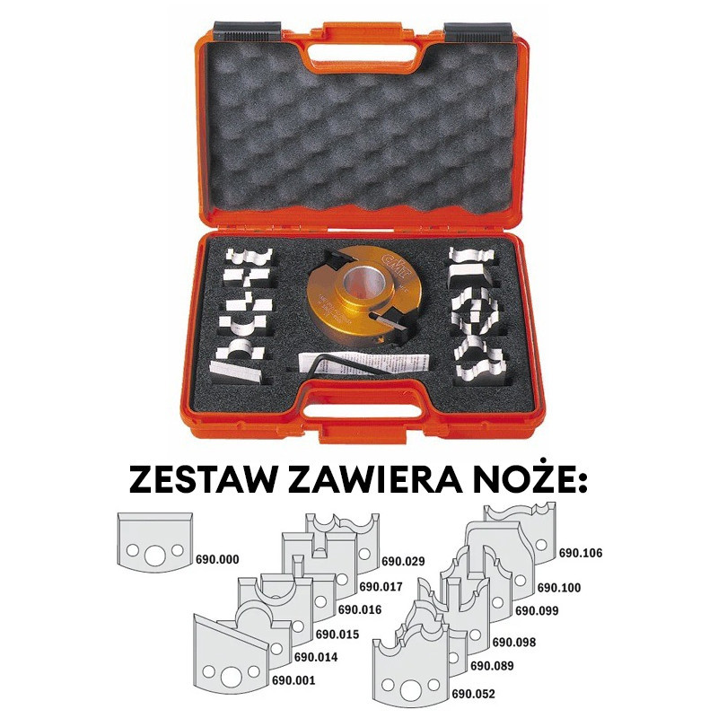 Zestaw multiprofilowy CMT 692.013.09 Zestaw multiprofilowy CMT 692.013.09
