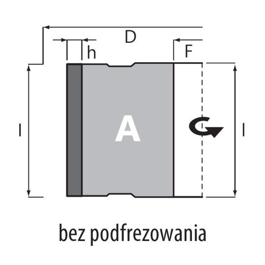 DGM.060025048.0RA4 Głowica DIA D-60 l-48 d-25+2CH LN Z-2+2 (12) H-4,5 RH bez podfrezowania ITA TOOLS