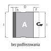 DGM.080025064.1RA4 Głowica DIA D-80 l-64 d-25+2CH LN Z-2+2 (16) H-4,5 RH bez podfrezowania ITA TOOLS
