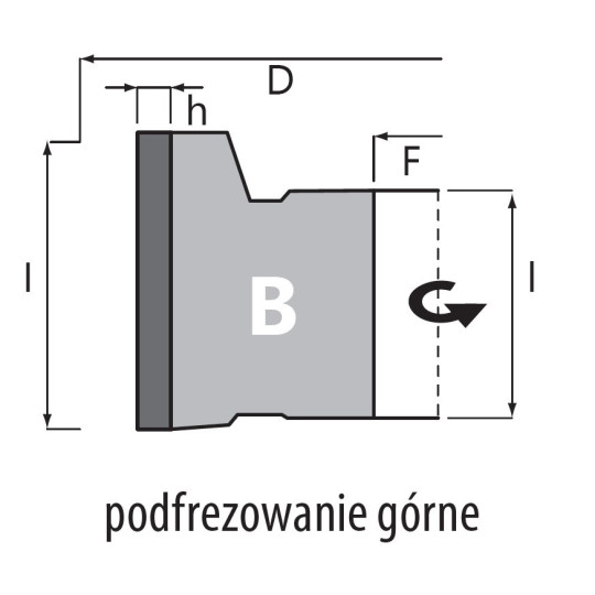 DGM.125030043.2LB4 Głowica DIA D-125 I-43 d-30+2CH LN Z-3+3 H-4,5 LH podfr. górne/ZPK/2xpoz. ITA TOOLS