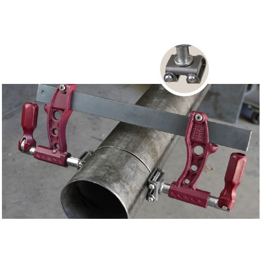 Ścisk stolarski / spawalniczy Maxipress odwr&oacute;cony R40 max. siła nacisku 1000 kg , ramię 16 cm, szyna 40x10 mm - PIHER P61504