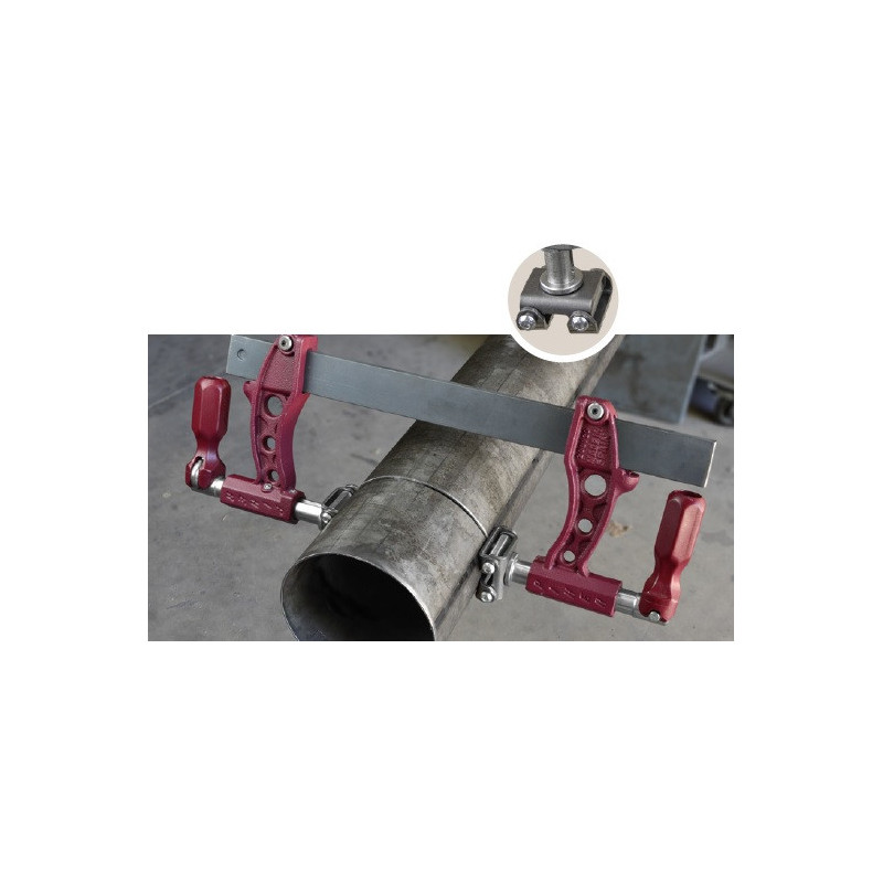 Ścisk stolarski / spawalniczy Maxipress odwr&oacute;cony R120 max. siła nacisku 1000 kg , ramię 16 cm, szyna 40x10 mm - PIHER P61512