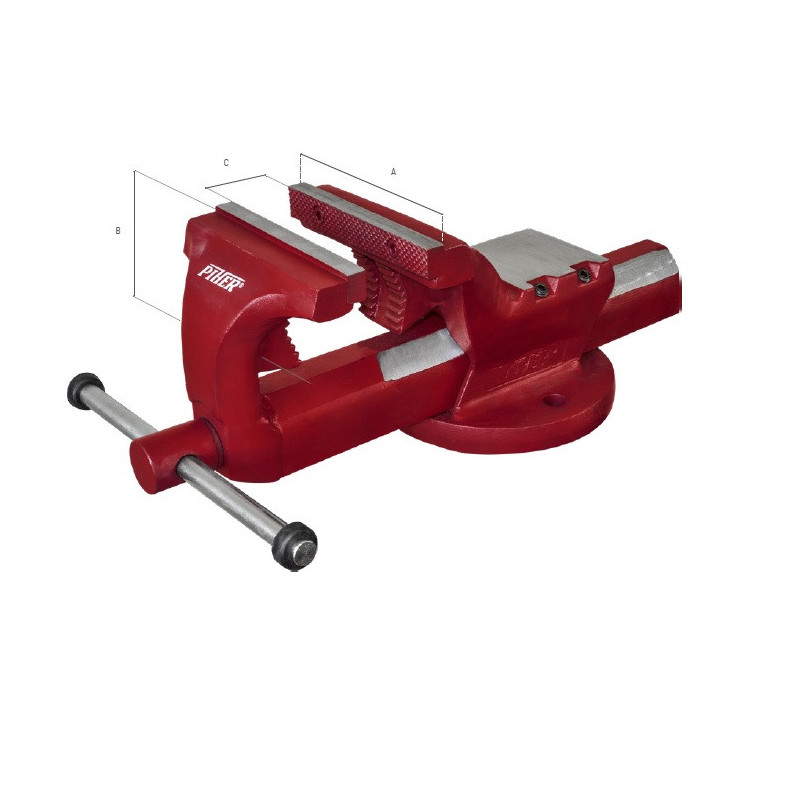 Imadło 10 cm z chwytem do rur 5 cm - PIHER P55200