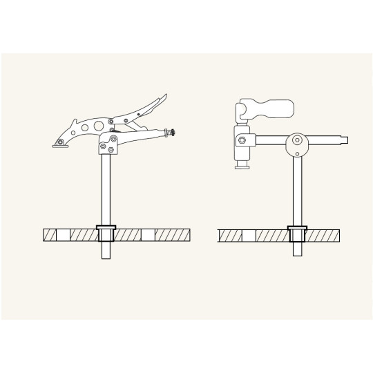 Pierścień pozycjonujący 16mm22 mm do stołu spawalniczego - PIHER P19169