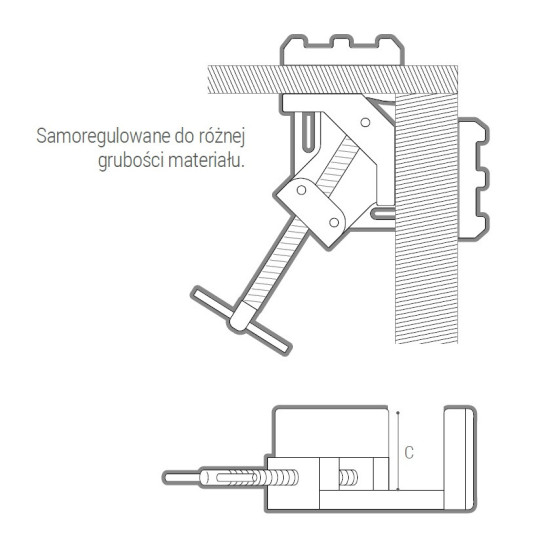 Zacisk spawalniczy  A-10 PIHER  P30001
