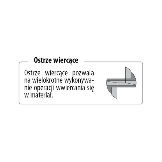 Frez prosty wiercący