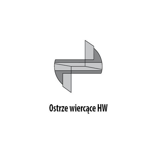 Frez prosty wiercący