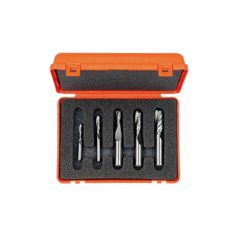 Zestaw 5 frez&oacute;w spiralnych pozytyw