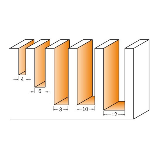 Zestaw 5 frez&oacute;w spiralnych pozytyw