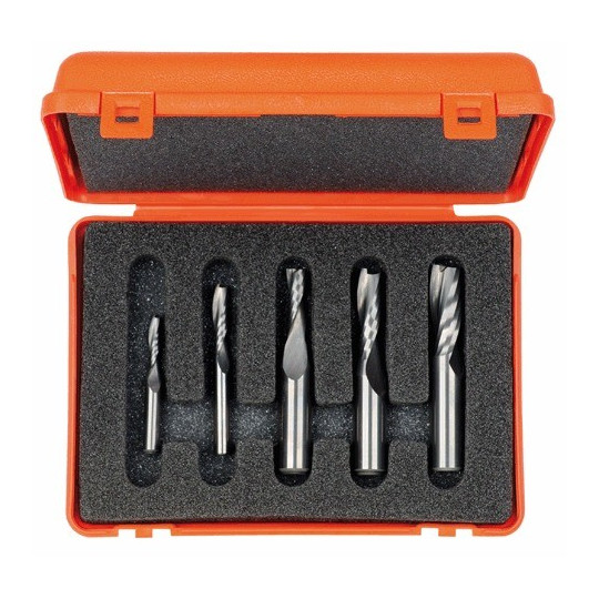 Zestaw 5 frezów spiralnych negatyw Zestaw 5 frezów spiralnych negatyw