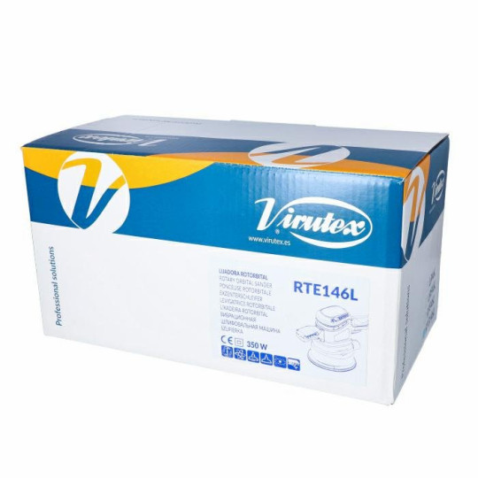 Szlifierka mimośrodowa 350W, oscylacja 4mm, dysk 150mm, RPM 4000&ndash;8000 VIRTUEX RTE146L