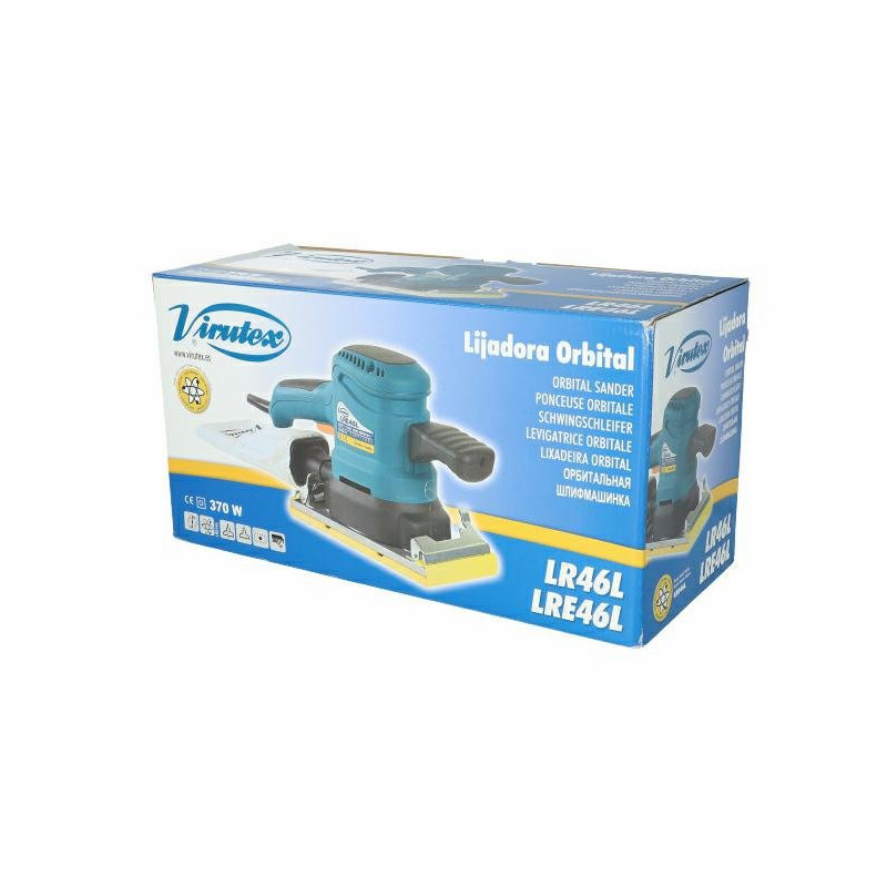 Szlifierka oscylacyjna 370W, 10.000RPM, rozm. podkładki 115x208mm VIRTUEX LR46L