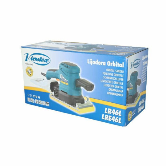 Szlifierka oscylacyjna 370W, 10.000RPM, rozm. podkładki 115x208mm VIRTUEX LR46L