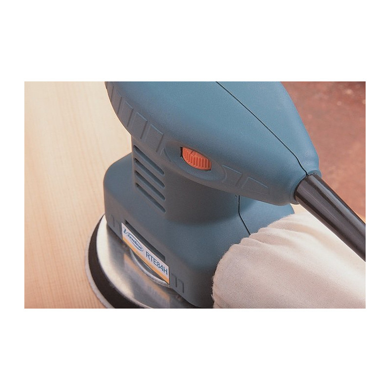 Mini-szlifierka mimośrodowa 180W, oscylacja 2mm, dysk 125mm, RPM 7000–12500 VIRTUEX RTE84H Mini-szlifierka mimośrodowa 180W, oscylacja 2mm, dysk 125mm, RPM 7000–12500 VIRTUEX RTE84H