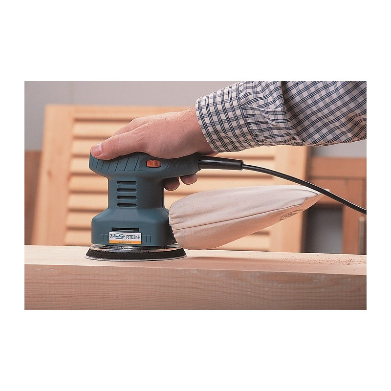 Mini-szlifierka mimośrodowa 180W, oscylacja 2mm, dysk 125mm, RPM 7000–12500 VIRTUEX RTE84H Mini-szlifierka mimośrodowa 180W, oscylacja 2mm, dysk 125mm, RPM 7000–12500 VIRTUEX RTE84H