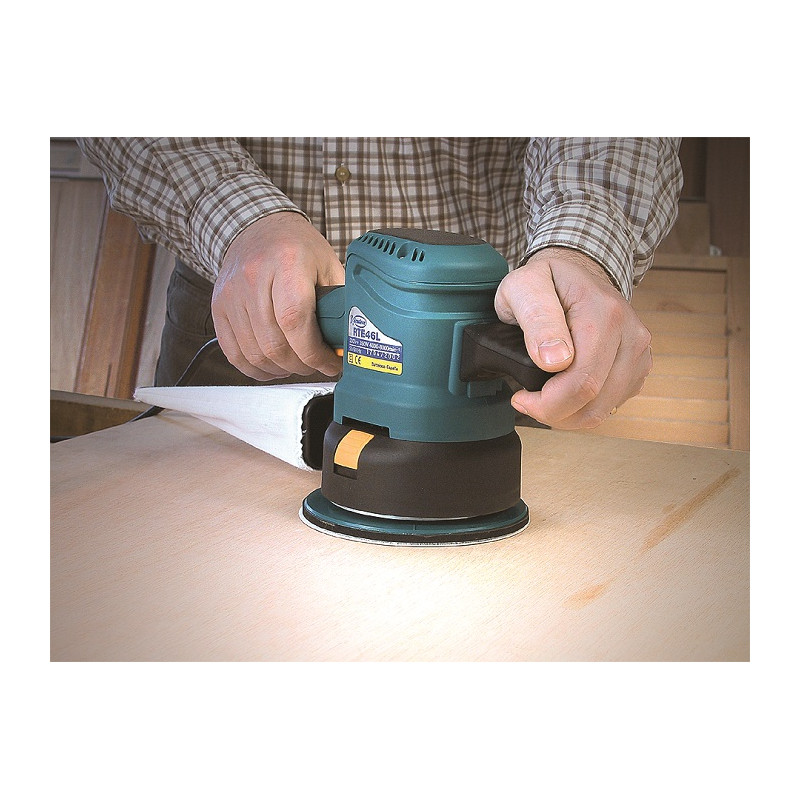 RTE146L Szlifierka mimośrodowa 350W, oscylacja 4mm, dysk 150mm, RPM 4000&ndash;8000 VIRUTEX