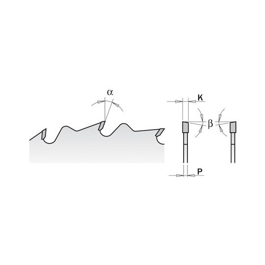 278.036.14M Piła tarcza do wielopił z ogranicznikiem posuwu CMT