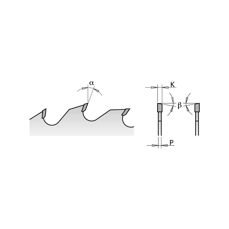 280.021.08S Piła tarcza do wielopił o cienkim zębie CMT
