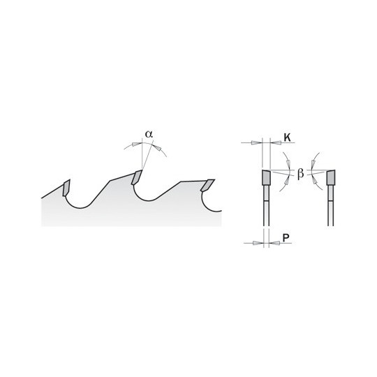 280.024.12W Piła tarcza do wielopił o cienkim zębie CMT