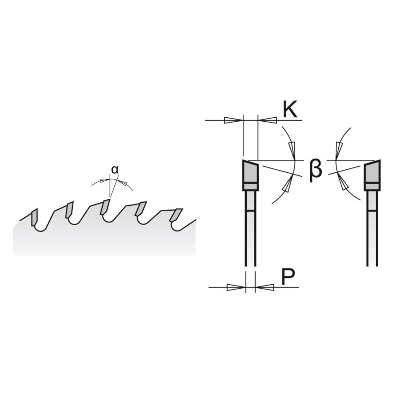285.696.12M Piła tarcza chromowana wyciszona z zębem typu &bdquo;na przemian skos&rdquo; CMT