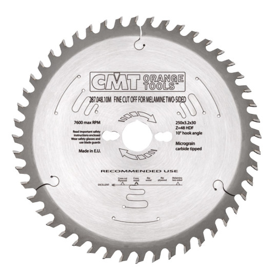 Piły do materiał&oacute;w dwustronnie laminowanych