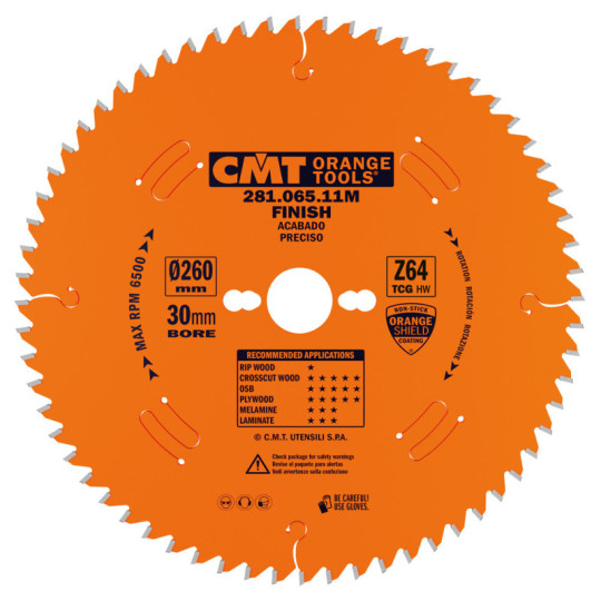 281.065.11M Piła tarcza HM D-260 F-30 Z-64 K-2,5/1,8 TCG CMT
