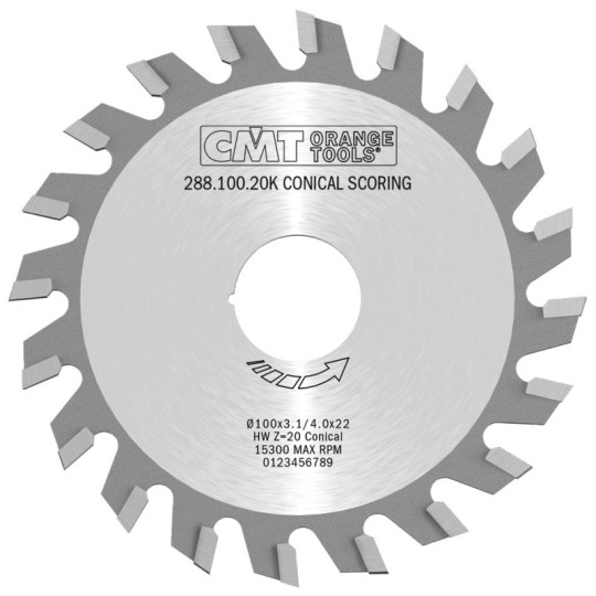 288.100.20K Podcinak piła trapezowa CMT