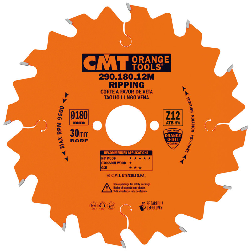 290.180.12M Piła tarcza do cięcia wzdłużnego do elektronarzędzi CMT