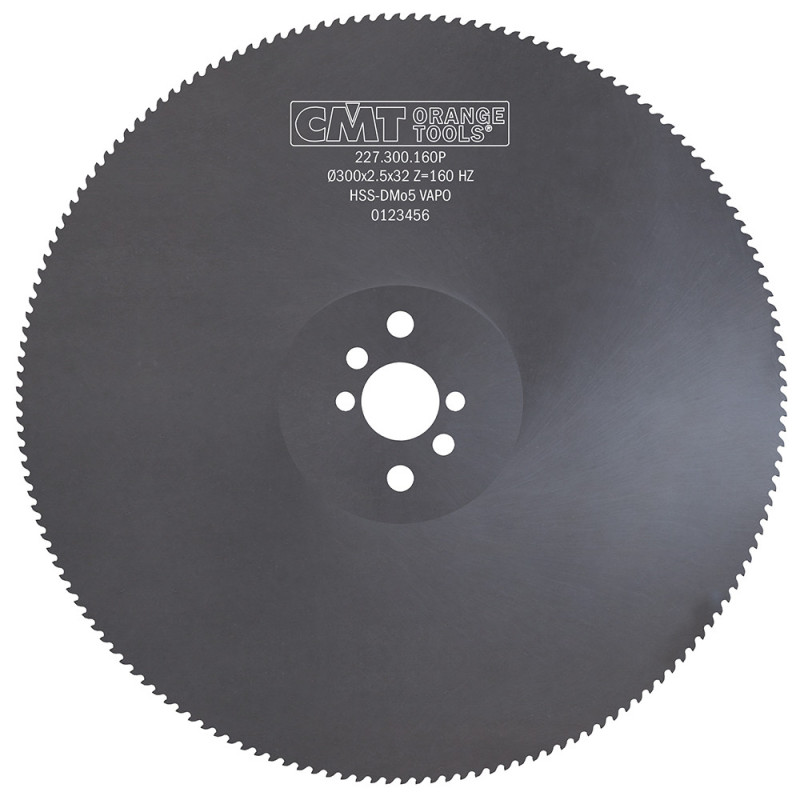 227.300.160P Piła tarcza HSS D300 F32 Z160 K2,5 HZ T6 Powłoka VAPO PH: 2/8/45 + 2/9/50 + 2/11/63 CMT