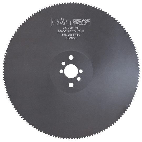 227.300.160P Piła tarcza HSS D300 F32 Z160 K2,5 HZ T6 Powłoka VAPO PH: 2/8/45 + 2/9/50 + 2/11/63 CMT