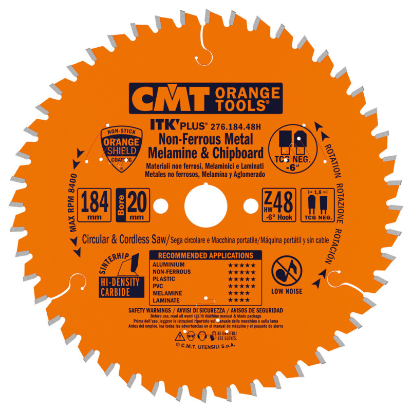 276.184.48H Piła tarcza ITK D-184 B-20(16) Z-48 + B-15,87 2/7/42K-1,8P-1,2 CMT