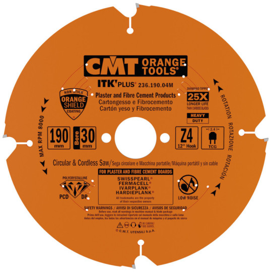 236.190.04M Piła tarcza diamentowa do materiał&oacute;w ultratwardych CMT