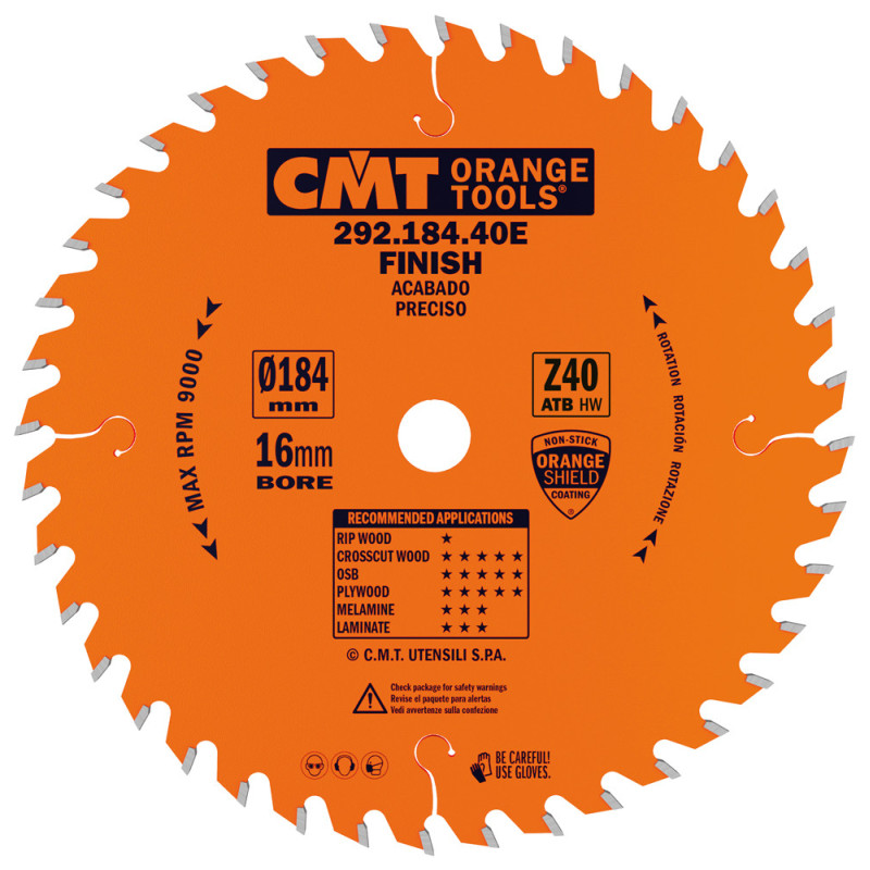 292.184.40E Piła tarcza do cięcia poprzecznego do elektronarzędzi CMT