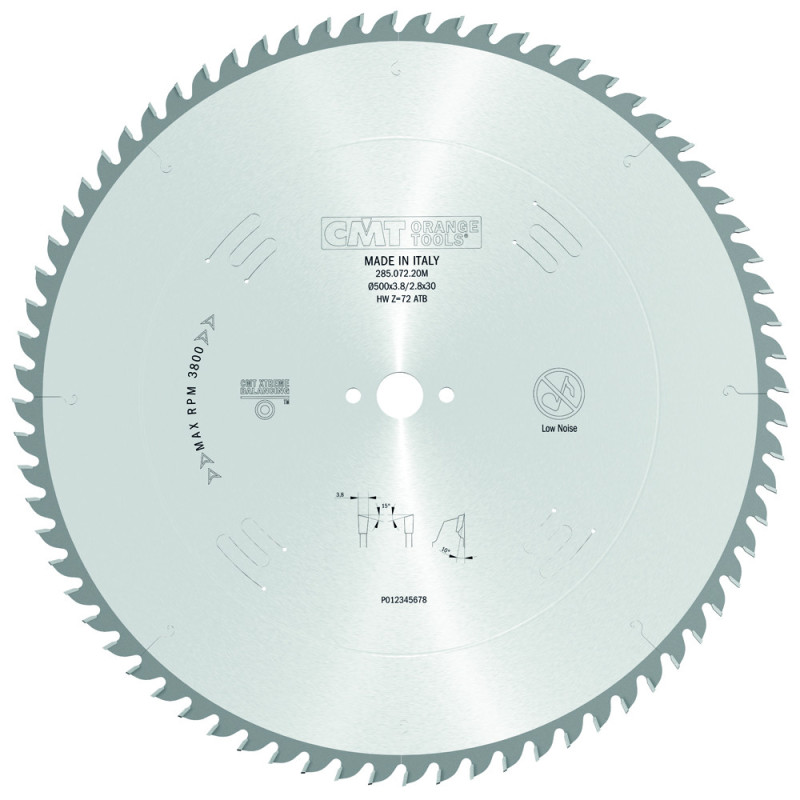 285.072.20M Piła tarcza do cięcia poprzecznego i wzdłużnego CMT
