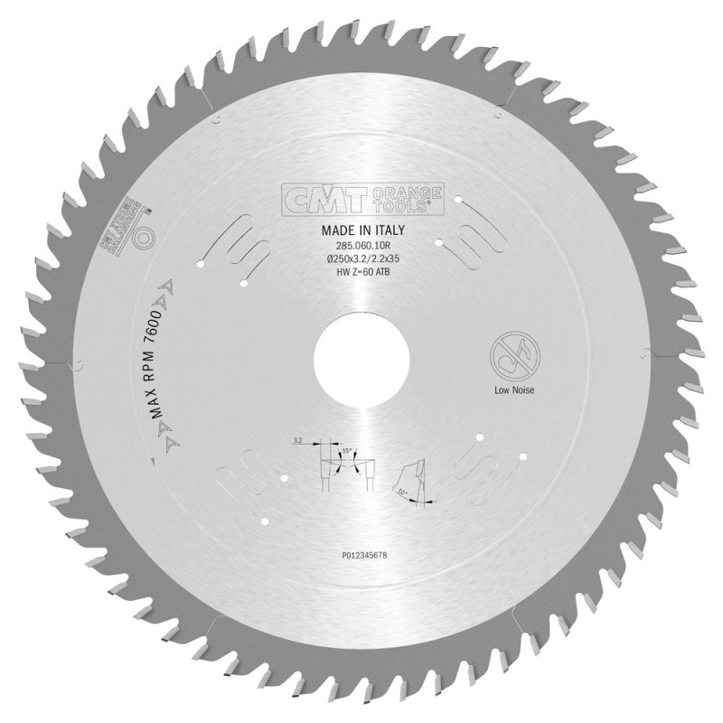 285.060.10R Piła tarcza do cięcia poprzecznego i wzdłużnego CMT