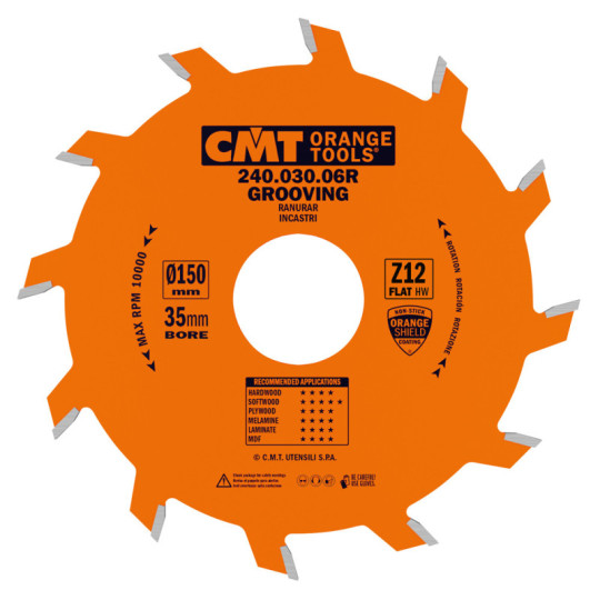 240.030.06R Piła tarcza rowkująca CMT
